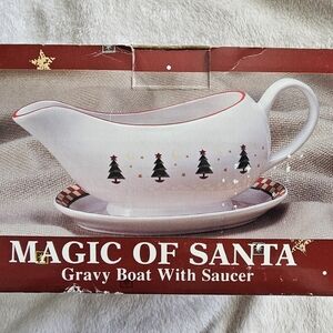 Vintage Magic Of Santa Sakura Debbie Mumm Christmas Boat